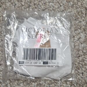 Victoria's Secret Classic White Cotton Thong